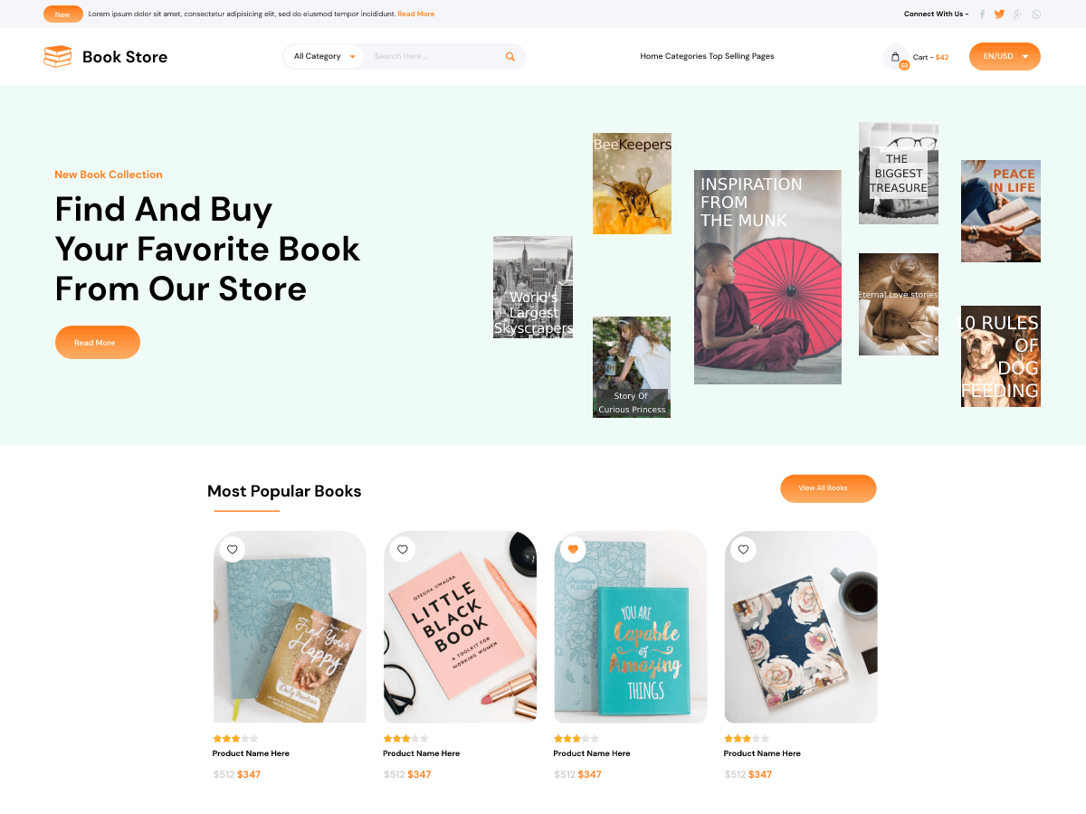 Bookstore Exhibition Preview Wordpress Theme - Rating, Reviews, Preview, Demo & Download