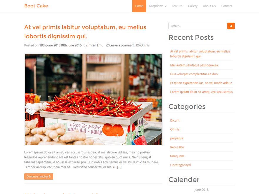 Bootcake Preview Wordpress Theme - Rating, Reviews, Preview, Demo & Download