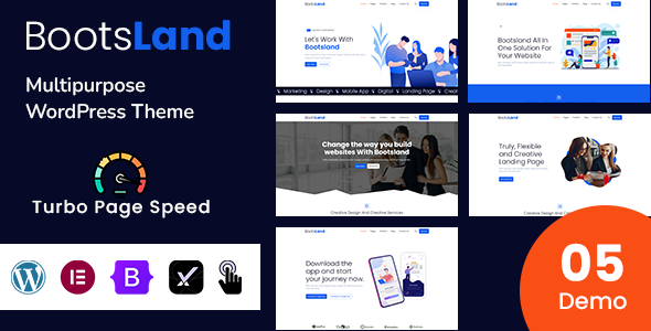 Bootsland Preview Wordpress Theme - Rating, Reviews, Preview, Demo & Download