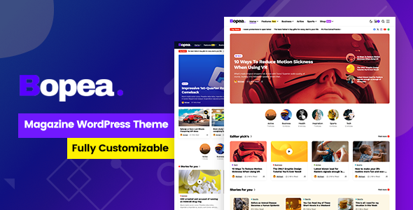 Bopea Preview Wordpress Theme - Rating, Reviews, Preview, Demo & Download