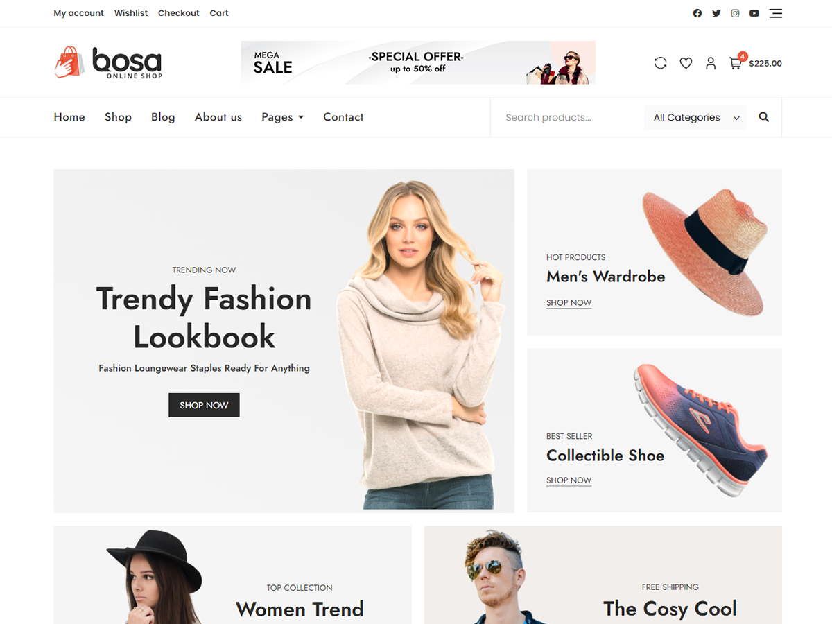 Bosa Online Preview Wordpress Theme - Rating, Reviews, Preview, Demo & Download