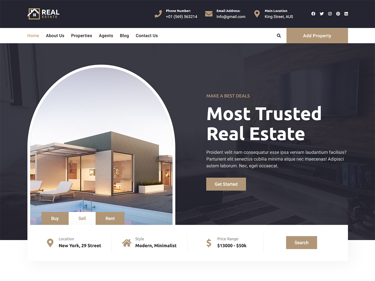 Bosa Real Preview Wordpress Theme - Rating, Reviews, Preview, Demo & Download