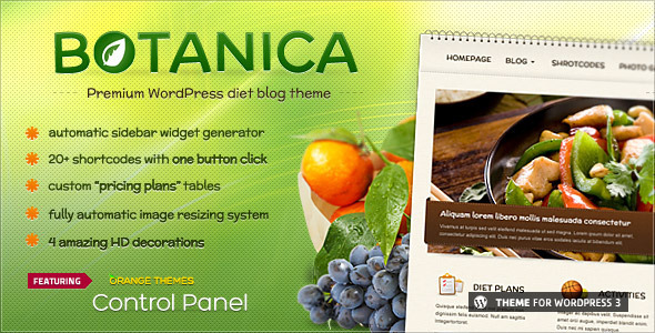 Botanica Preview Wordpress Theme - Rating, Reviews, Preview, Demo & Download