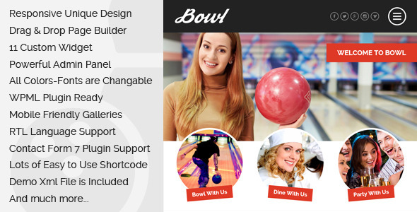 Bowl Preview Wordpress Theme - Rating, Reviews, Preview, Demo & Download