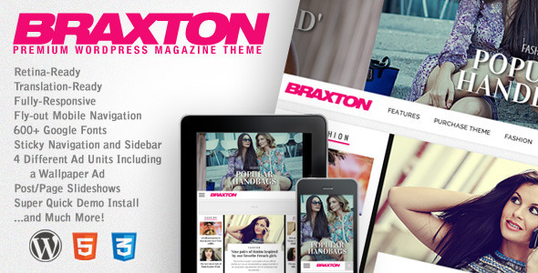 Braxton Preview Wordpress Theme - Rating, Reviews, Preview, Demo & Download