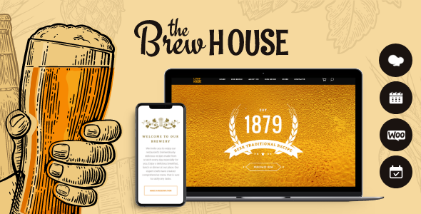 BrewHouse Preview Wordpress Theme - Rating, Reviews, Preview, Demo & Download
