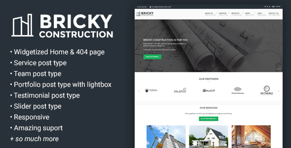 Bricky Preview Wordpress Theme - Rating, Reviews, Preview, Demo & Download
