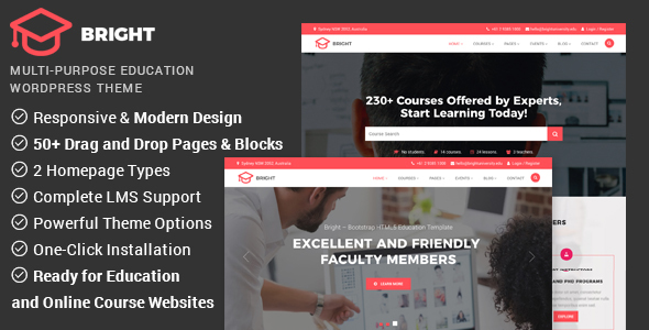Bright Preview Wordpress Theme - Rating, Reviews, Preview, Demo & Download
