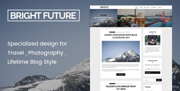 BrightFuture Preview Wordpress Theme - Rating, Reviews, Preview, Demo & Download