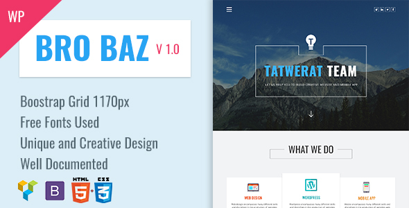 BroBaz Preview Wordpress Theme - Rating, Reviews, Preview, Demo & Download