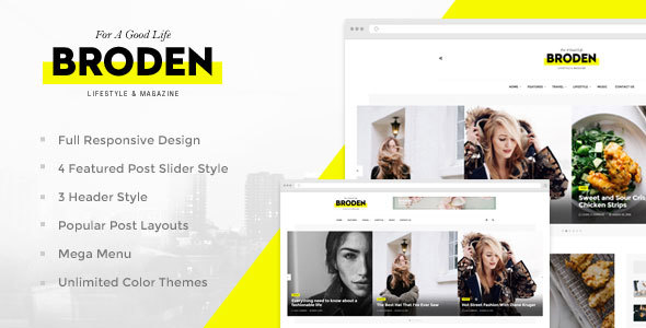 Broden Preview Wordpress Theme - Rating, Reviews, Preview, Demo & Download