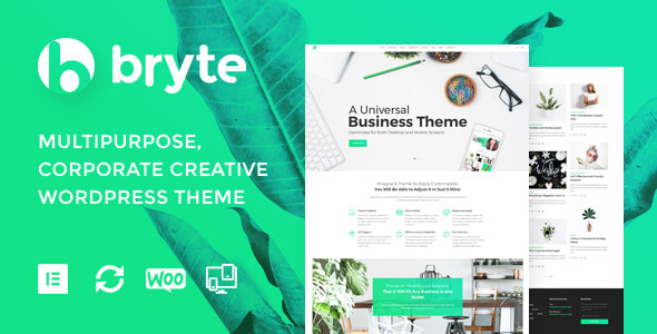 Bryte Preview Wordpress Theme - Rating, Reviews, Preview, Demo & Download