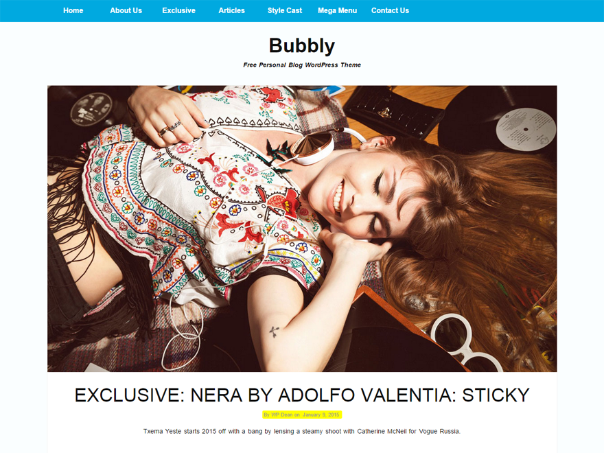 Bubbly Preview Wordpress Theme - Rating, Reviews, Preview, Demo & Download