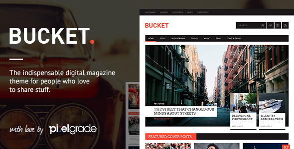 BUCKET Preview Wordpress Theme - Rating, Reviews, Preview, Demo & Download