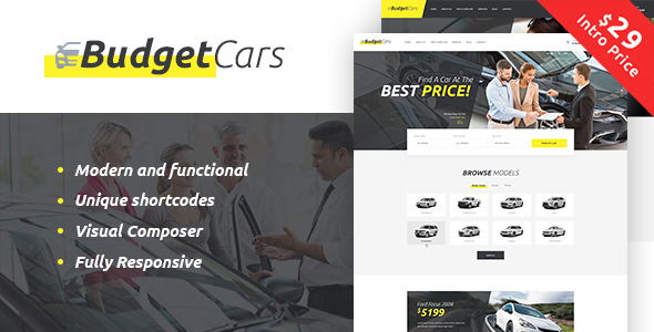 Budget Cars Preview Wordpress Theme - Rating, Reviews, Preview, Demo & Download