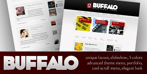 Buffalo Preview Wordpress Theme - Rating, Reviews, Preview, Demo & Download