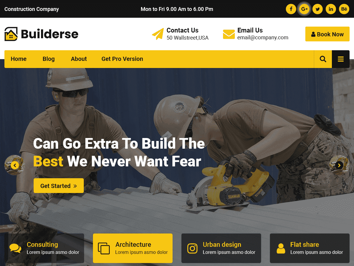 Builderse Preview Wordpress Theme - Rating, Reviews, Preview, Demo & Download