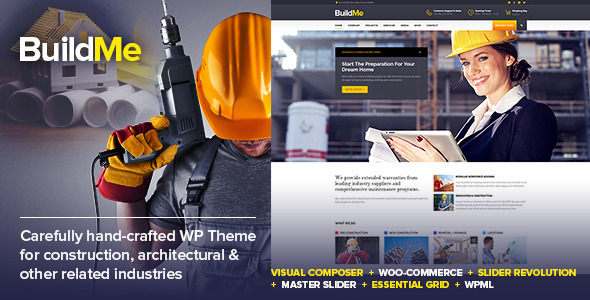 BuildMe Preview Wordpress Theme - Rating, Reviews, Preview, Demo & Download