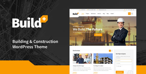 BuildPlus Preview Wordpress Theme - Rating, Reviews, Preview, Demo & Download