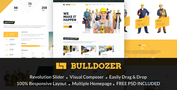 Bulldozer Preview Wordpress Theme - Rating, Reviews, Preview, Demo & Download