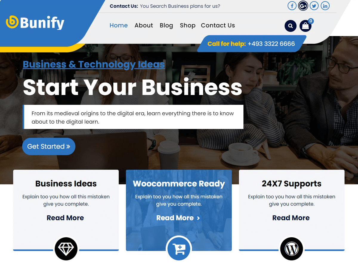 Bunify Preview Wordpress Theme - Rating, Reviews, Preview, Demo & Download