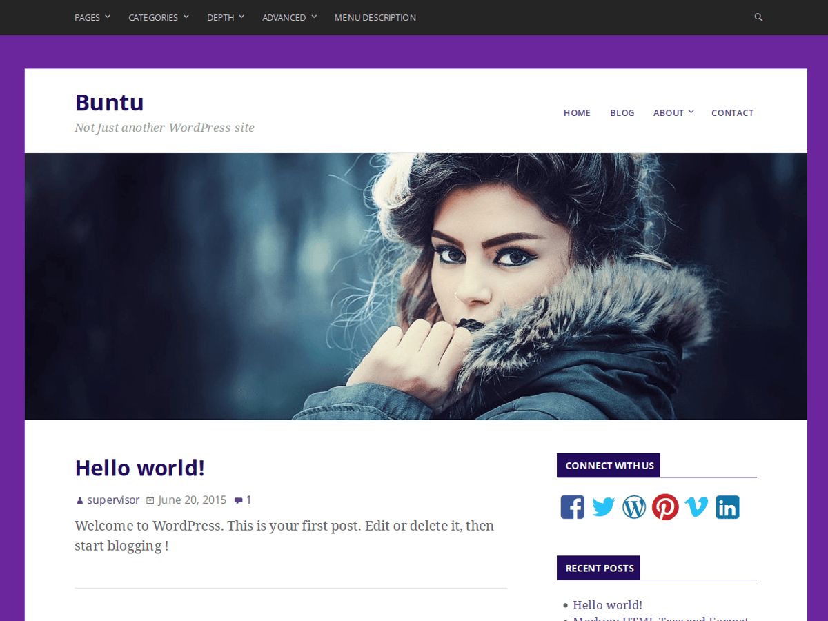 Buntu Preview Wordpress Theme - Rating, Reviews, Preview, Demo & Download