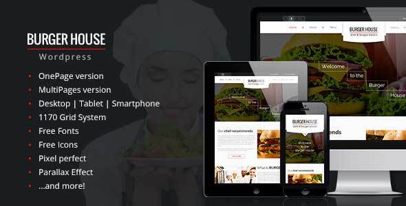 BurgerHouse Preview Wordpress Theme - Rating, Reviews, Preview, Demo & Download