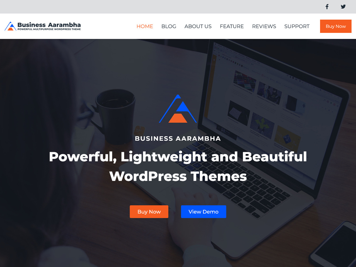 Business Aarambha Preview Wordpress Theme - Rating, Reviews, Preview, Demo & Download