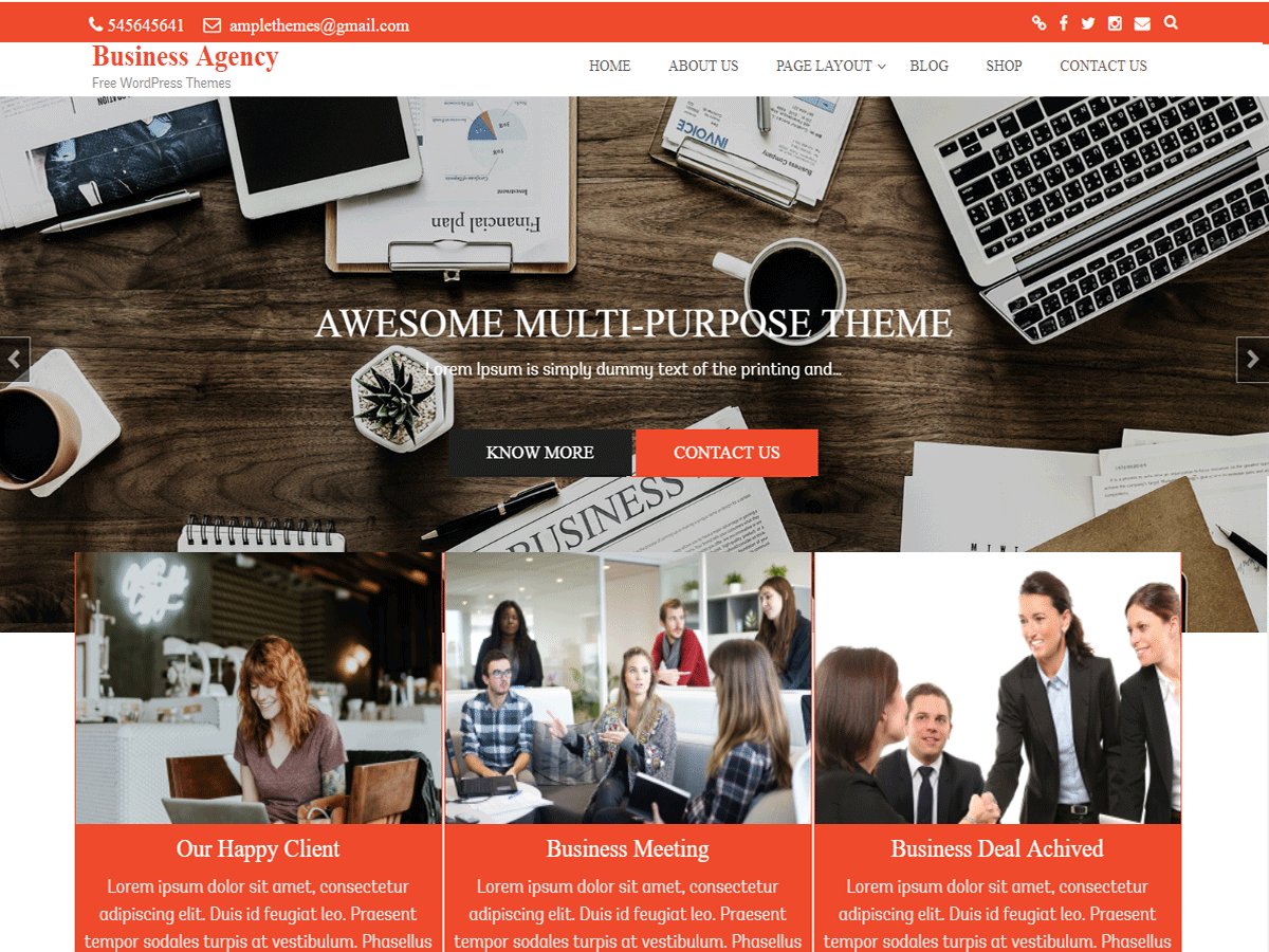 Business Agency Preview Wordpress Theme - Rating, Reviews, Preview, Demo & Download
