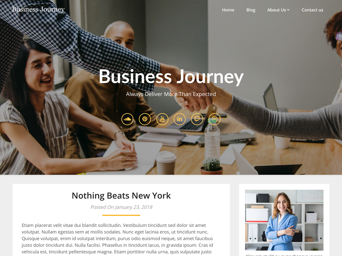 Business Blogily Preview Wordpress Theme - Rating, Reviews, Preview, Demo & Download