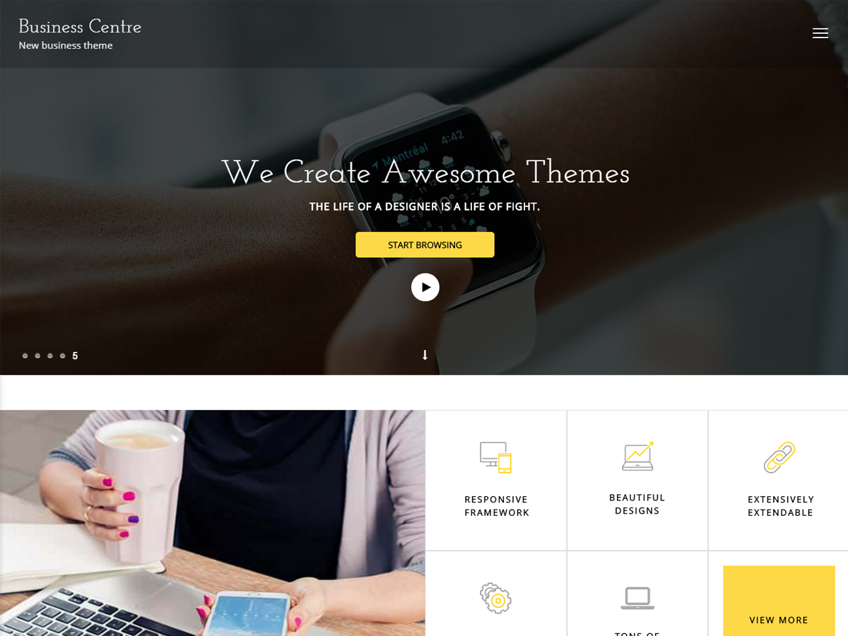 Business Center Preview Wordpress Theme - Rating, Reviews, Preview, Demo & Download