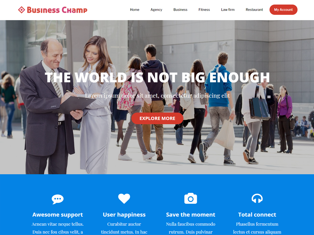 Business Champ Preview Wordpress Theme - Rating, Reviews, Preview, Demo & Download