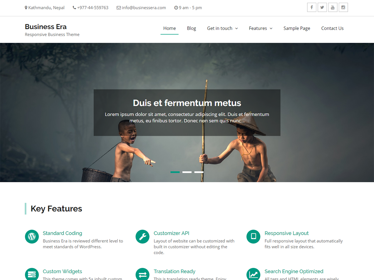 Business Era Preview Wordpress Theme - Rating, Reviews, Preview, Demo & Download