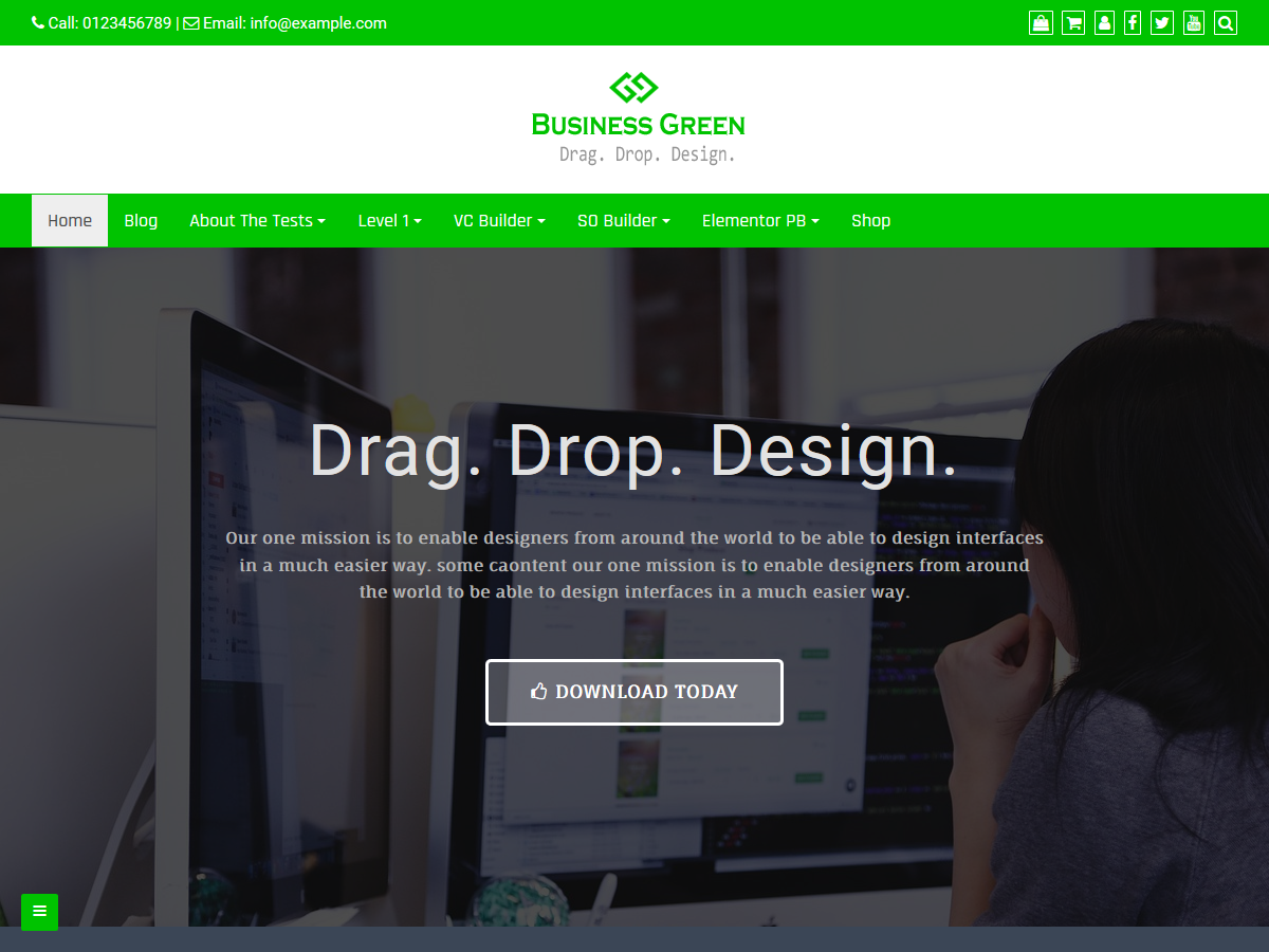 Business Green Preview Wordpress Theme - Rating, Reviews, Preview, Demo & Download