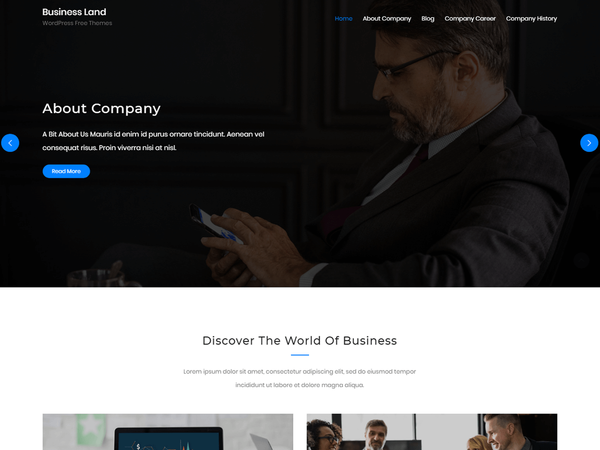 Business Land Preview Wordpress Theme - Rating, Reviews, Preview, Demo & Download
