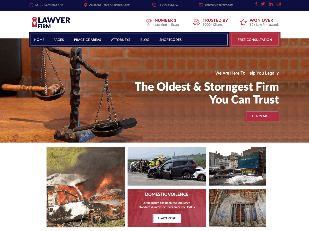 Business Lawyer Preview Wordpress Theme - Rating, Reviews, Preview, Demo & Download