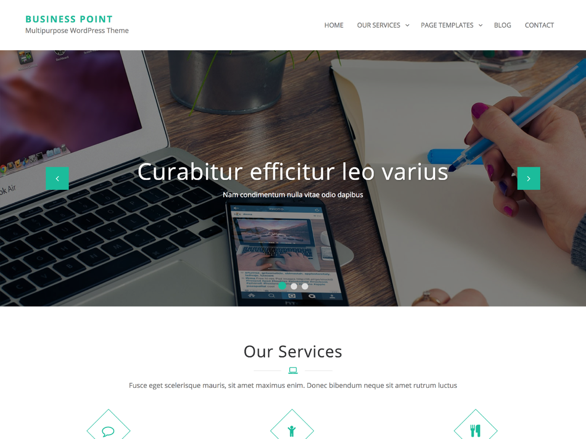 Business Point Preview Wordpress Theme - Rating, Reviews, Preview, Demo & Download