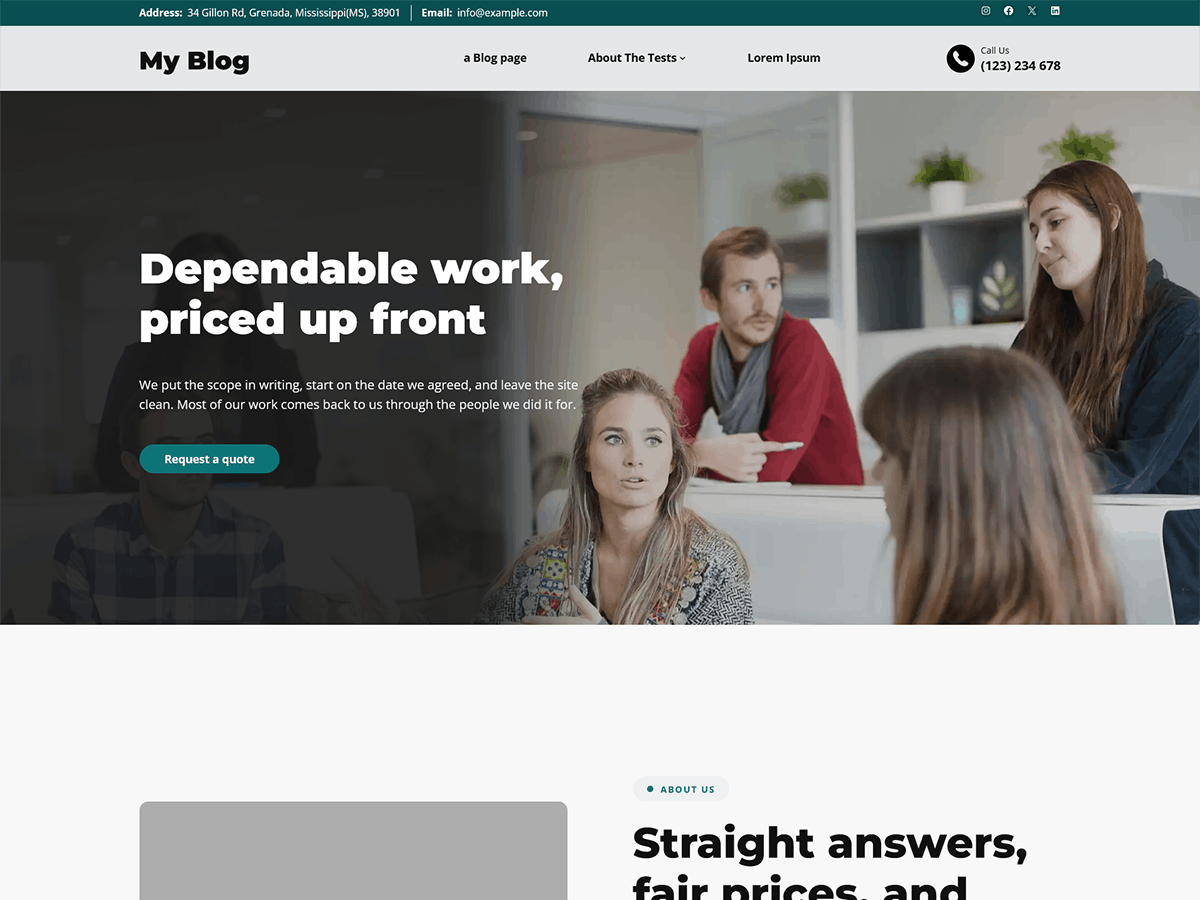 Business Vixa Preview Wordpress Theme - Rating, Reviews, Preview, Demo & Download