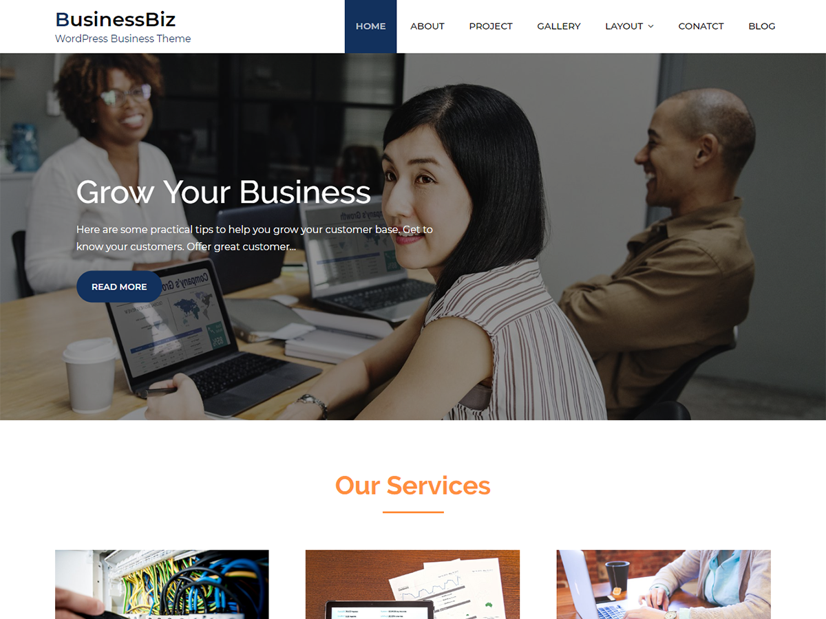 Businessbiz Preview Wordpress Theme - Rating, Reviews, Preview, Demo & Download