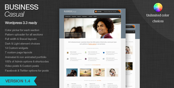 BusinessCasual Preview Wordpress Theme - Rating, Reviews, Preview, Demo & Download