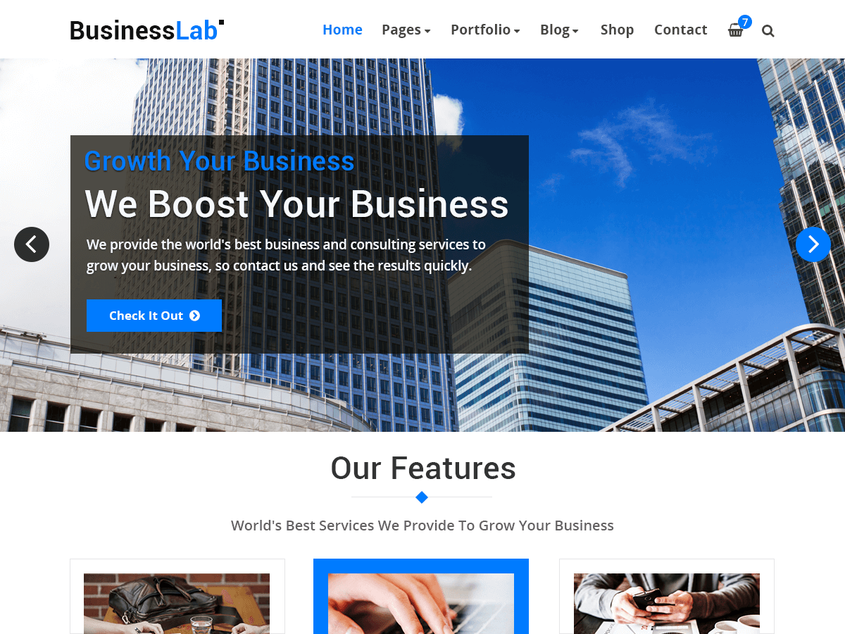 BusinessLab Preview Wordpress Theme - Rating, Reviews, Preview, Demo & Download