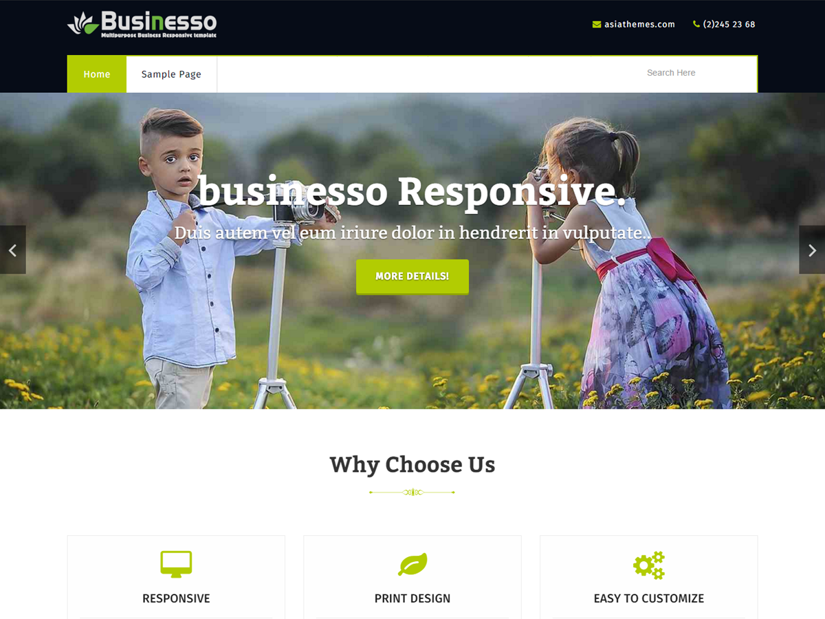 Businesso Preview Wordpress Theme - Rating, Reviews, Preview, Demo & Download