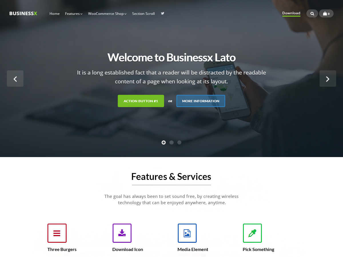 Businessx Lato Preview Wordpress Theme - Rating, Reviews, Preview, Demo & Download