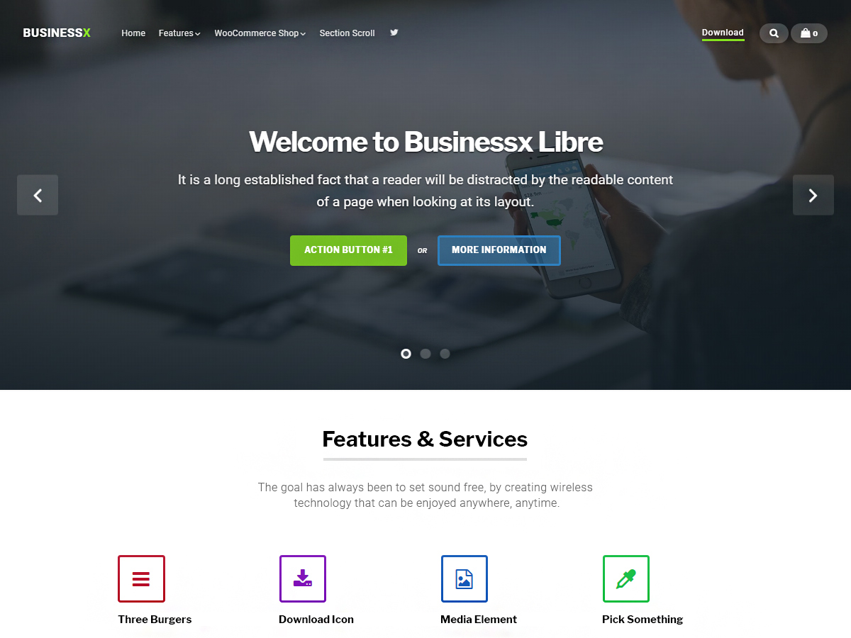 Businessx Libre Preview Wordpress Theme - Rating, Reviews, Preview, Demo & Download