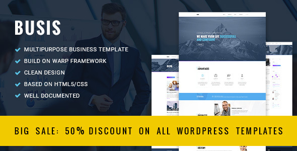 Busis Preview Wordpress Theme - Rating, Reviews, Preview, Demo & Download