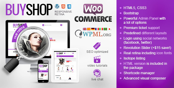 BuyShop Preview Wordpress Theme - Rating, Reviews, Preview, Demo & Download