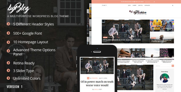 Byblog Preview Wordpress Theme - Rating, Reviews, Preview, Demo & Download
