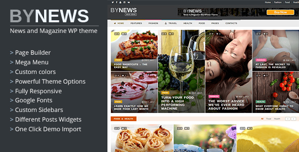 ByNews Preview Wordpress Theme - Rating, Reviews, Preview, Demo & Download