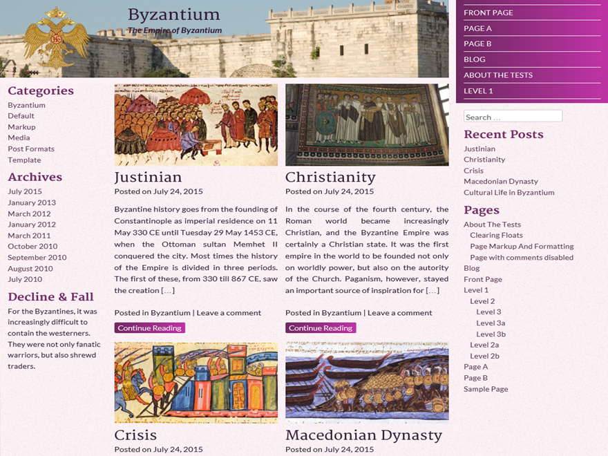 Byzantium Preview Wordpress Theme - Rating, Reviews, Preview, Demo & Download