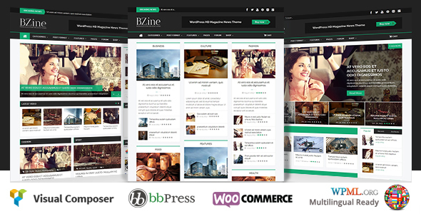 Bzine Preview Wordpress Theme - Rating, Reviews, Preview, Demo & Download